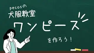 犬服教室🐶ワンピースの作り方