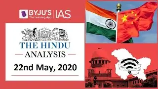 'The Hindu' Analysis for 22nd May, 2020. (Current Affairs for UPSC/IAS)
