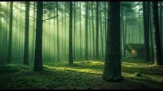 16K HDR Ultra Green Serene Scene: Jungle Waterfall Meditation (Relaxing Nature Sounds)