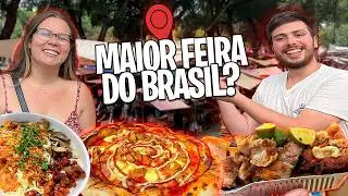 Comendo na MAIOR FEIRA DE RUA DO RIO - COMIDA DE RUA na feira da gl&oacute;ria