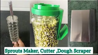 Sprouts Maker Jar | Multiuse Cutter | Dough Scraper | Best Dough Grips |Kitchen gadgets #Meesho
