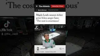 Leafs Tickets Are Getting MORE Expensive?! 🫰#hockey #nhl #torontomapleleafs