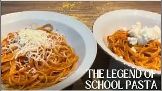 🍝SCHOOL PASTA: ✨BRIGHT RED SPAGHETTI