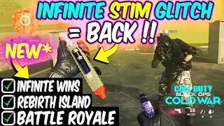 Cold War / MW GLITCH: Stim GLITCH Unlimited = Back ! INFINITE WINS Battle Royale & Rebirth Island
