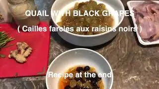 Classic French Cooking- Stuffed Quail and Grapes