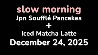 slow morning series: japanese souffl&eacute; pancakes and iced matcha latte