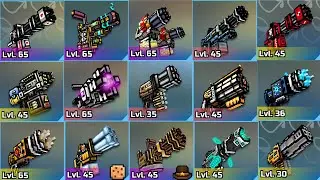 Pixel Gun 3D - Using All Minigun Weapons Challenge