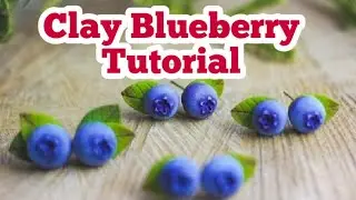 DIY Clay blueberry tutorial/ clay blueberry tutorial/ how to make blueberry..