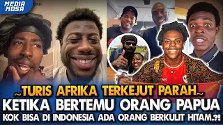 TERKEJUT‼️Reaksi Turis Afrika Ketemu Orang Papua‼ Kaget Kok Bisa Ada Orang Kulit Gelap di Indonesia?