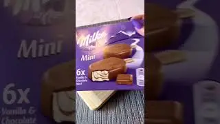 ~ASMR~ MILKA CHOCOLATE 💖🍫 || Milka Chocolate Ice Cream || #shorts