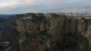 Famous Bridge Ronda Spain Drone Aerial DJI