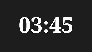 3 Minutes 45 Seconds Countdown Timer