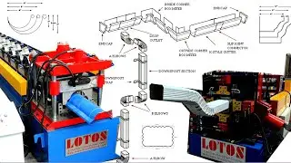 【Gutter Systems 】: Gutter Machine |  Downspout roll forming machine 