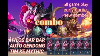 HYLOS TANK EARLY GAME !! COMBO VALIR - MOBILE LEGENDS