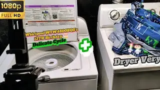PREMIERE: Whirlpool WTW4800BQ0 12th Birthday - Delicate + Dryer Very Dry 