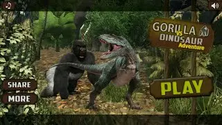 Gorilla vs Dinosaur Adventure - Real Fight 3D - Android Gameplay HD