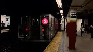 IRT Lexington Ave Line: (3) (4) (5) (6) Trains @ Brooklyn Bridge (R62, R62A, R142, R142A)