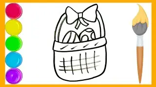 Easter drawing for kids and toodlers | how to draw Easter egg drawing for kids and toodlers