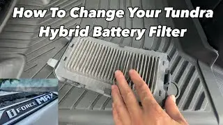 How To Replace Hybrid Battery Fan Filter : Toyota Tundra IForce Max 2022-2026