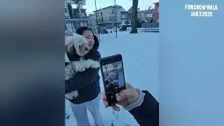 Fun snow walk, deurne belgium, Jan 3 2025