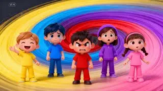 😄😭😡Música das Emoções | Aprenda as emoções com o Mundo das Cores Divertidas!😨😍