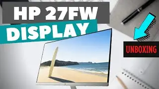 HP 27fw Ultraslim Anti-Glare IPS Monitor setup 2020 UNBOXING REVIEW