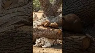 Beavers Team Up To Save Trapped Tiger! #rescue #animals #wildlife