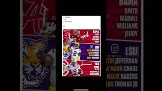 Alabama receivers vs Ohio STATE vs LSU receivers ￼#lsufootball #ohiostatefootball #alabamafootball