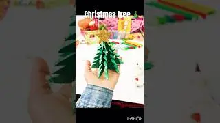 DIY paper Christmas tree 🌲 so simple process and very easy Christmas craft ideas