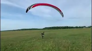 Парамотор Ciscomotors Snap Ego 100. Dudek Universal 25,5m. Взлёт. Take off.