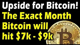 Upside for bitcoin? Exact month bitcoin will bottom around $7k - $9k!