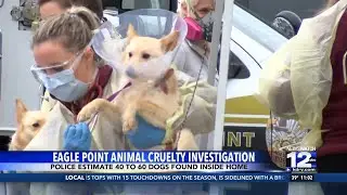 Eagle Point Police arrest woman after 30 dead, 54 live dogs found in home