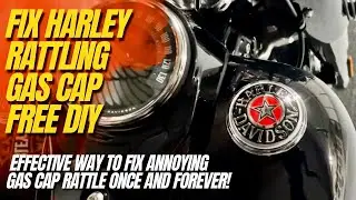 🔥🛠 Как бесплатно устранить дребезжание крышки бензобака Harley! Ремонт своими руками #justridetha...