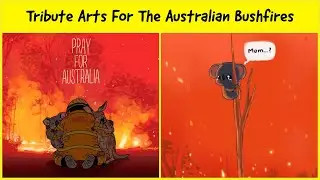 Artists Around The World Are Creating Tribute Art For The Australian Bushfires