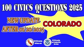 100 Civics Questions for US Citizenship Test 2025 Colorado