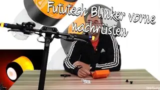 Blinker vorne nachrüsten für FAST ALLE E-Scooter & Fahrräder von Fututech LED-Lenker-Anzeige
