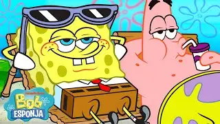 ¡Bob Esponja y amigos de vacaciones! 🏖 | 1 hora | Bob Esponja en Español