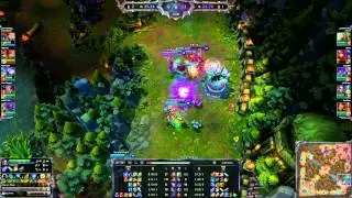 [League of Legends] Vayne 2v4 Quadra Kill