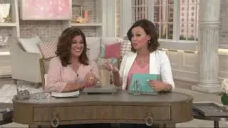 Diamonique and Synthetic Opal Band Ring, Sterling on QVC
