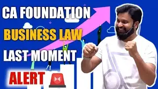 CA Foundation Business Law Paper June 2022 Last Moment Tips