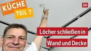 Loch in Gipskarton richtig schließen.