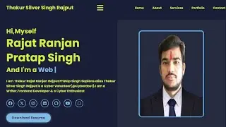 Making A Portfolio Website Using HTML,CSS & JavaScript