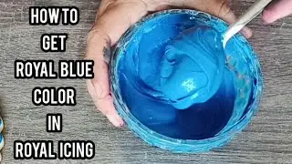 How to Get Perfect Royal Blue Color in Royal Icing | Secret Tip for Royal Blue | Samia's Kitchen