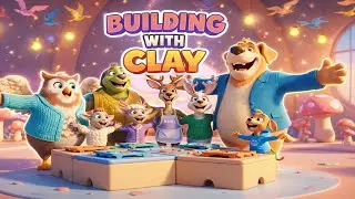 🌈 Building with Clay for Kids | Fun Art, Sharing & Teamwork