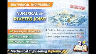 Riveted Joint Numericals | Machine Design | Diploma Mechanical