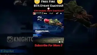 Free Fire BTS Event Emotes😍😍😍 And New Upcoming Emotes🤩🤩🤩#shorts#freefirenewevent#trickstar