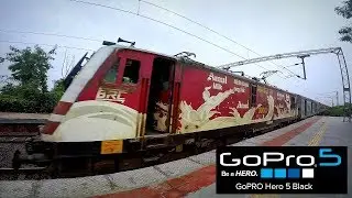 INDIAN RAILWAYS GoPro Hero 5 SuperView ! 34 TRAIN IN FLASH