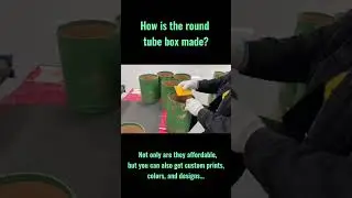 How is the round tube box made? #tubepackaging #tube #tubebox #papertube  #packagingdesign #factory
