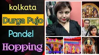 Nobomi special Durga Puja pandel hopping korlam, Kolkatai 🥰🥰 darun enjoy holo ❤️❤️