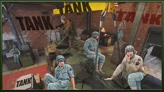 Garrison prop hunt, best hiding spot for the chair.. definitely NOT the garbage can